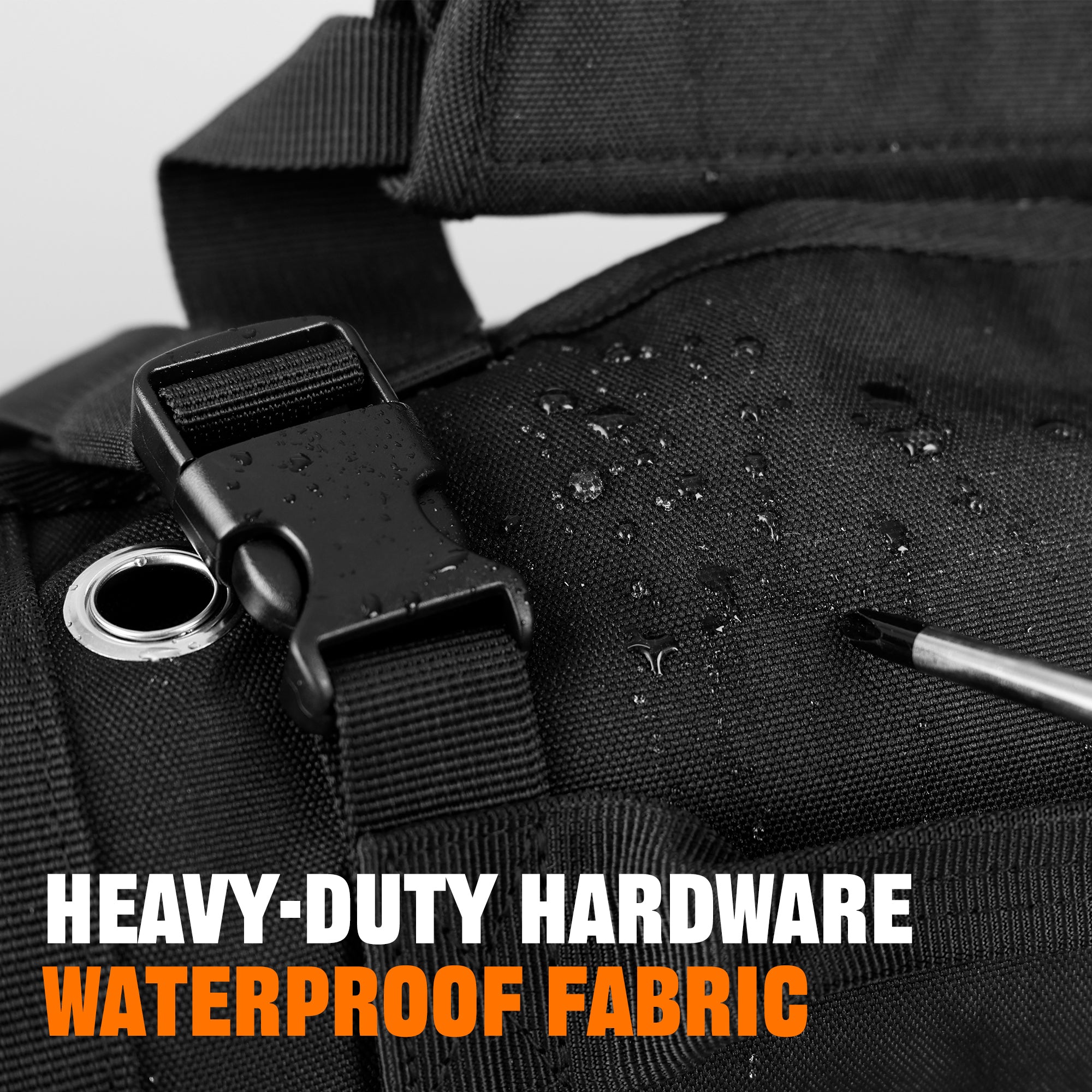 Portable Foldable Roll Up Tool Bag Organizer with 5 Compartments & 2 Detachable Pouches, Heavy Duty Waterproof Tool Pouch Bag for Secure Tool Storage, Tool Roll for Dad Men Electrician Mechanic Gifts